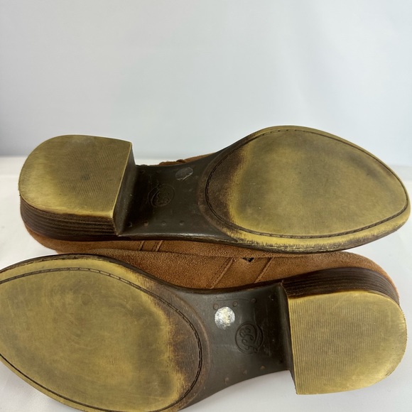 Lucky Brand Tan Suede Leather Ankle Boots (Size 7 1/2) - Picture 4 of 7